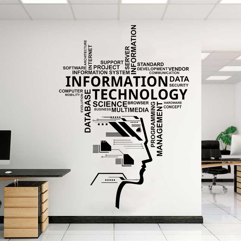 Information Technology Officer - Information Technology Vinyl Wall Decal Educational