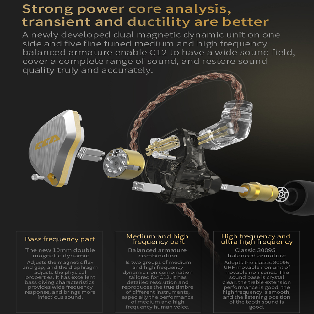 CCA C12 in Ear Metal Headphone - Office Work Tech 评论和价格