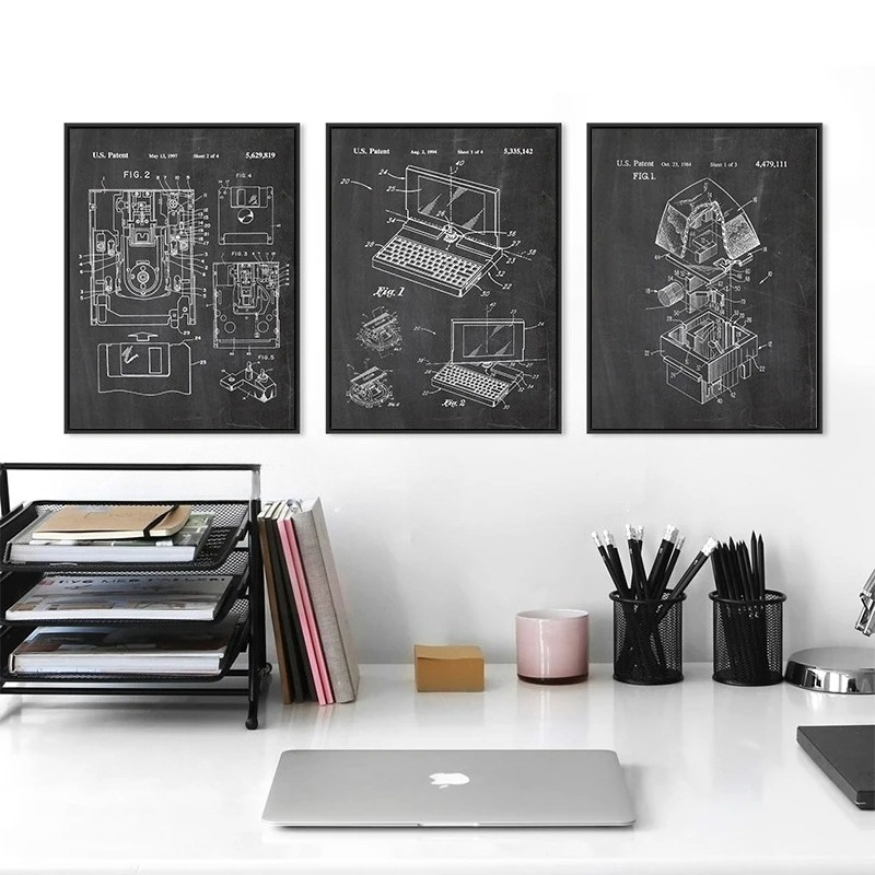 6Pcs Vintage Computer Patent W - Office Print Tech 评论和价格