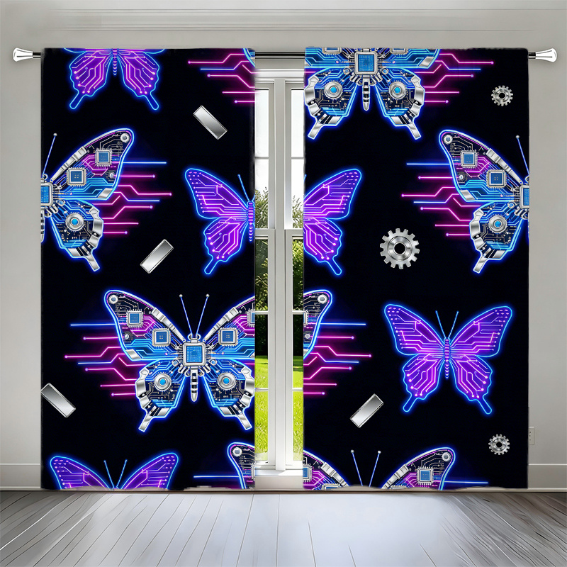2pcs Cyberpunk Butterfly Curta - Office Print Tech 评论和价格