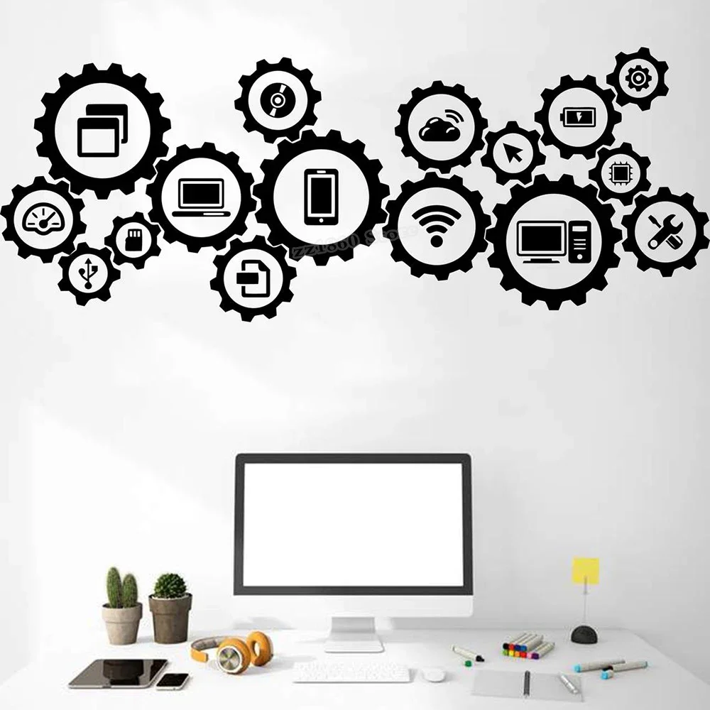 Technology Wall Decal Social M - Information Technology Officer 评论和价格