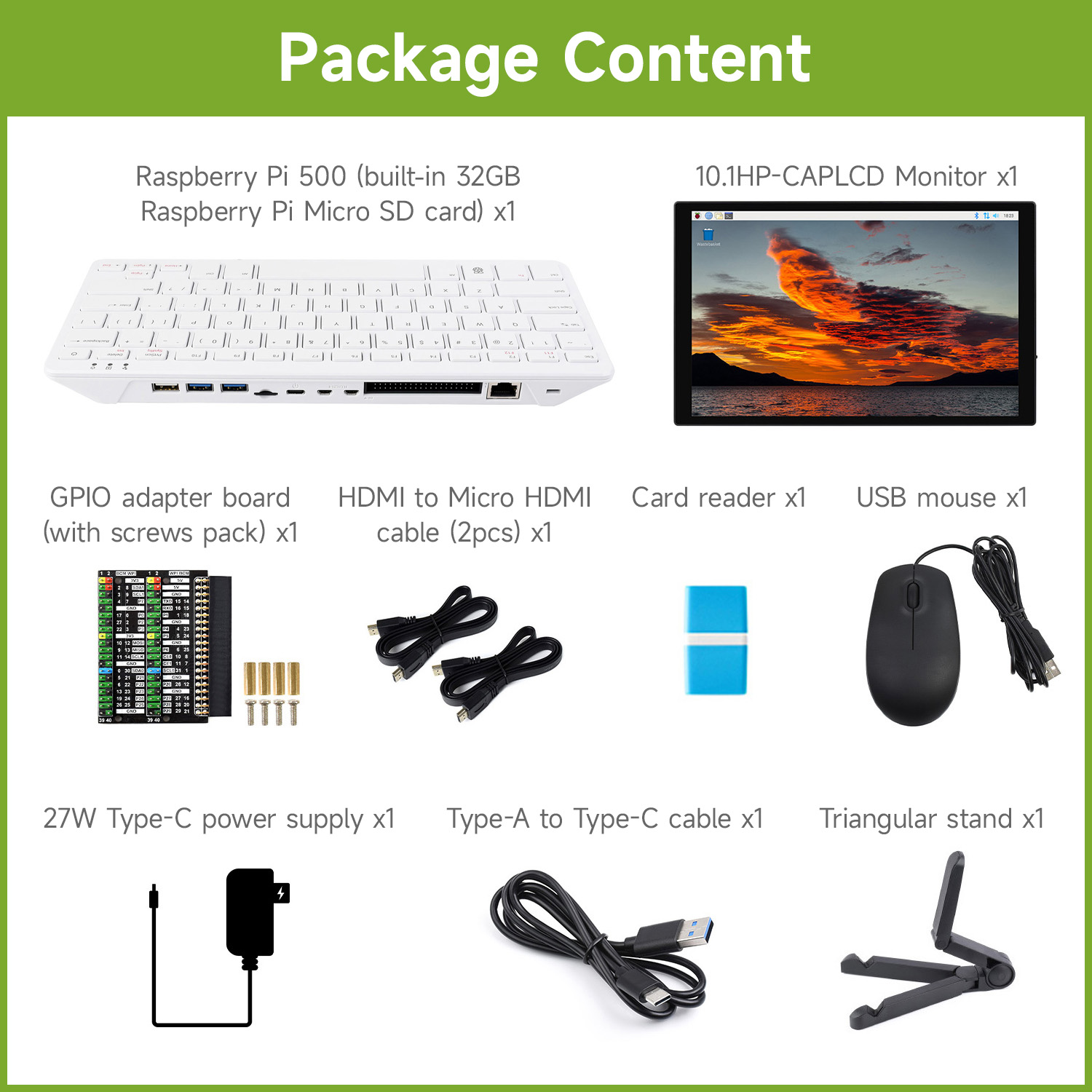 Raspberry Pi 500 with Waveshar - Raspberry Pi Keyboard 评论和价格