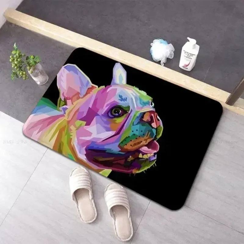 Abstract Topo Doormat Neon Blu - Office Print Tech 评论和价格