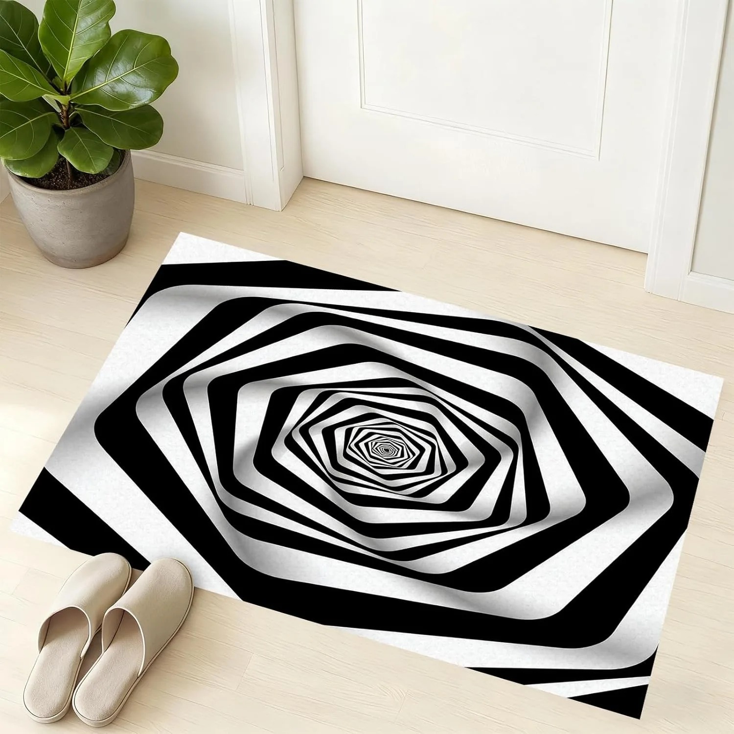 Abstract Topo Doormat Neon Blu - Office Print Tech 评论和价格