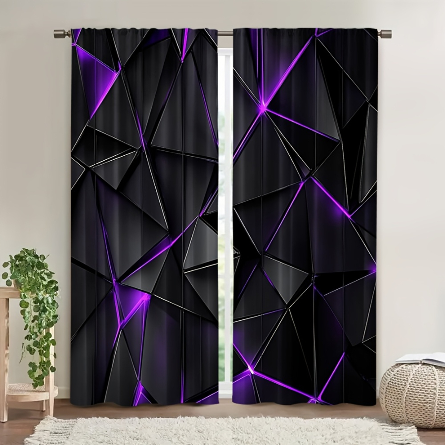 2PCS Digital Printed  Curtains - Office Print Tech 评论和价格