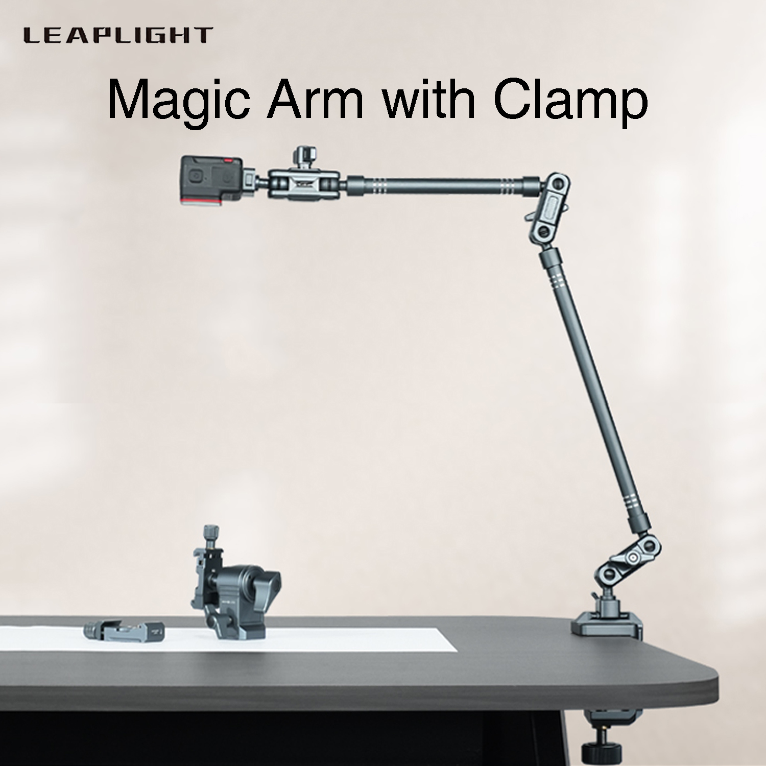 LEAPLIGHT Magic Arm W Clamp, O - Webcam Stand Clip 评论和价格