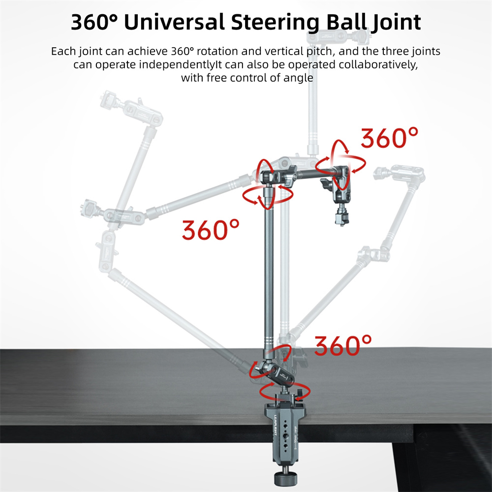 LEAPLIGHT Magic Arm W Clamp, O - Webcam Stand Clip 评论和价格
