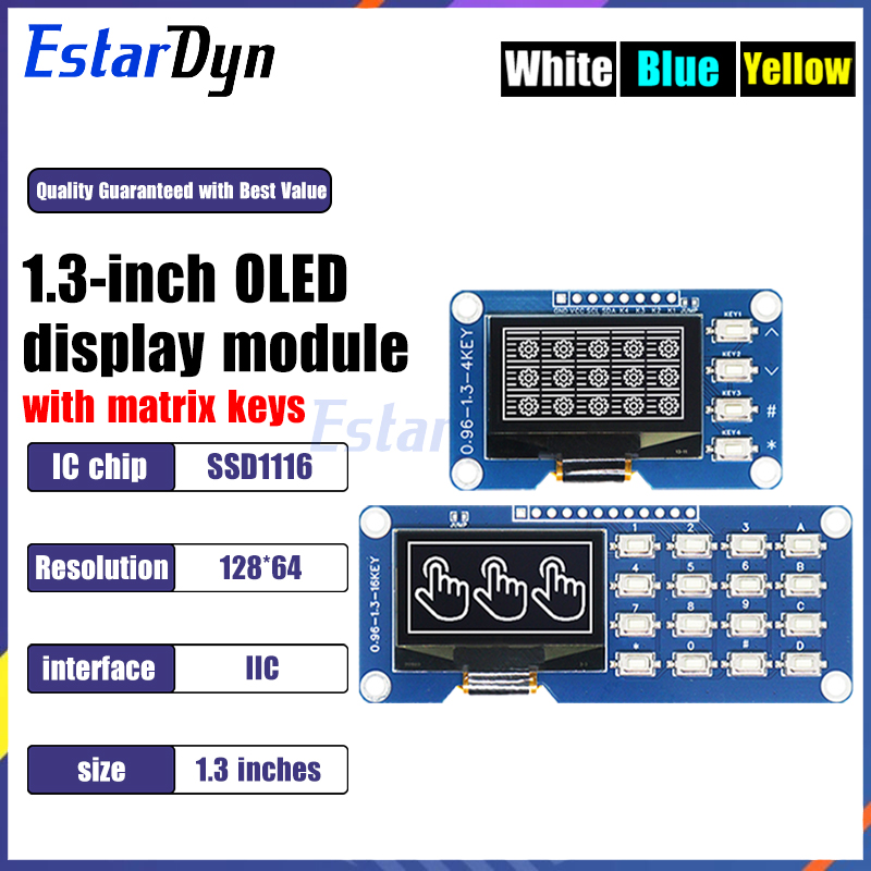 1.3 Inch OLED Display with 4x4 - Raspberry Pi Keyboard 评论和价格