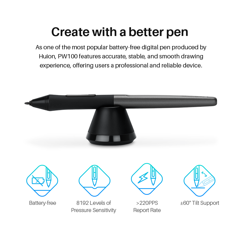 Huion H580X Graphics Tablet Di - Drawing Pad Signature 评论和价格
