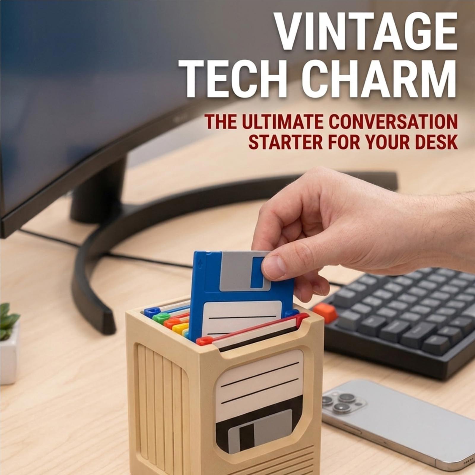 Retro Tech Coaster Holder Set  - Office Tech 评论和价格