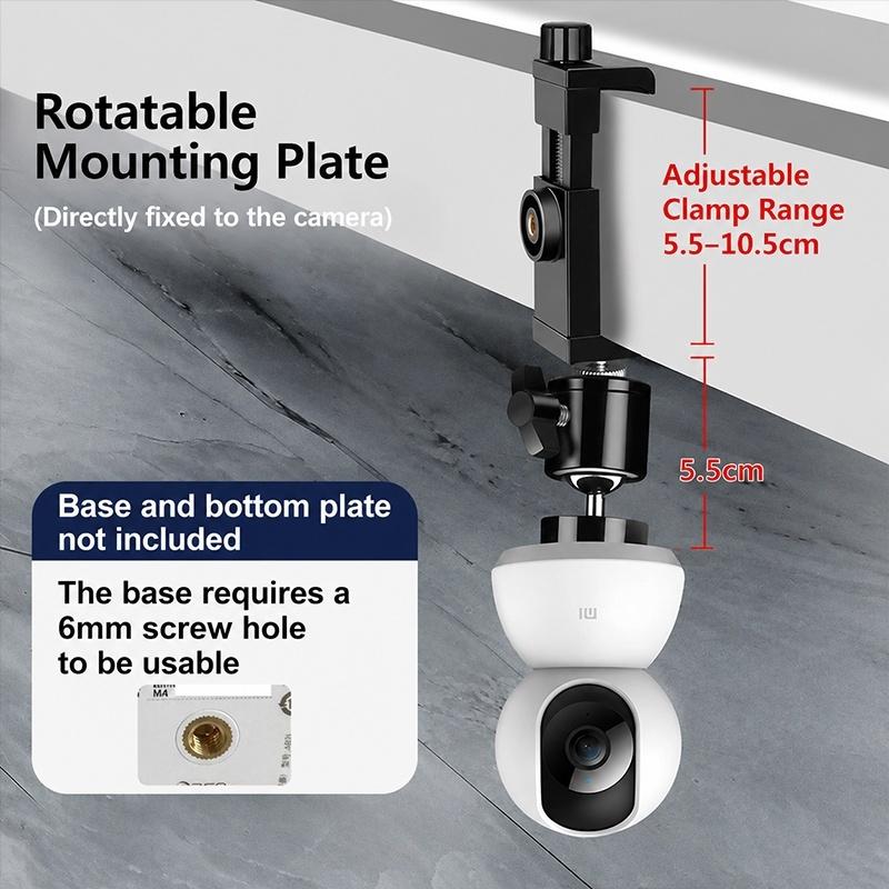 1Set 360 Rotation No Punching  - Webcam Stand Clip 评论和价格